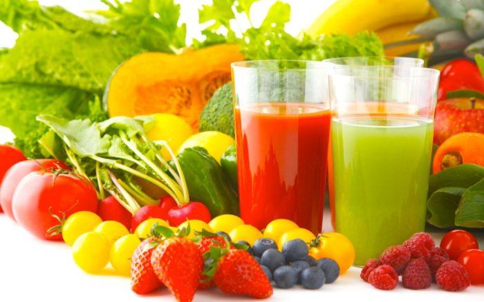 rau xanh và hoa quả rất tốt cho người bj bệnh thận hư